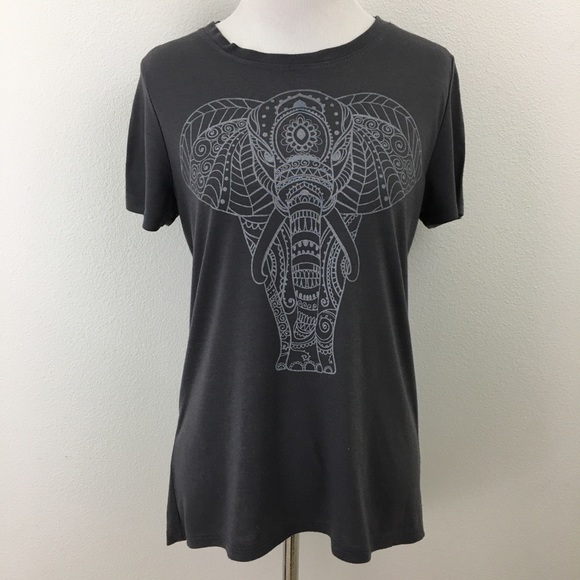 Zoe & Liv | Gray Elephant T-shirt - Picture 2 of 7